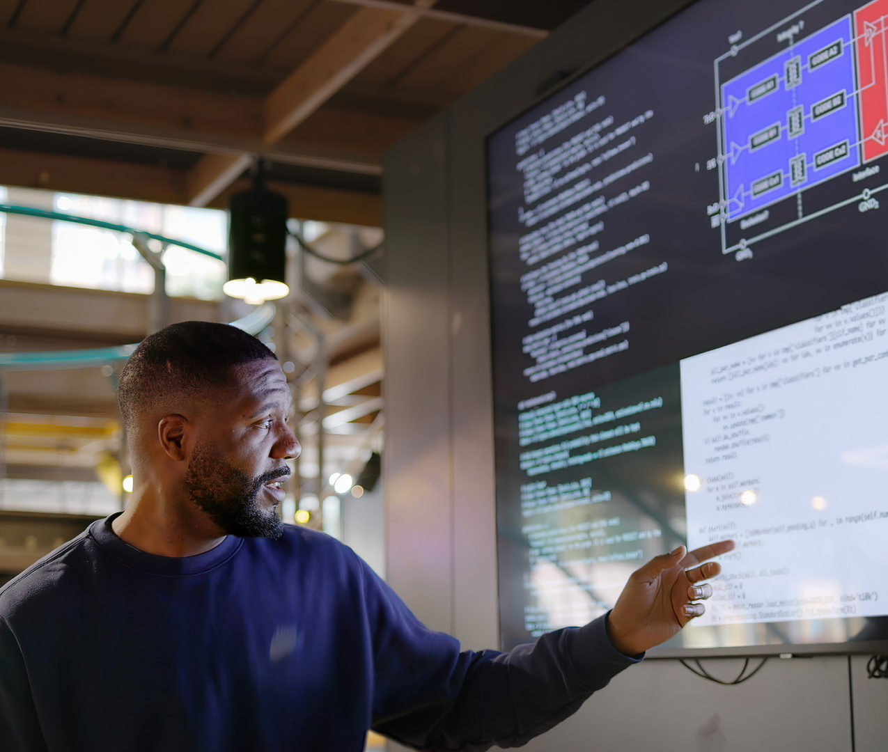 Patient services provider talks over AI code.